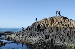 Am Giants Causeway in Nordirland