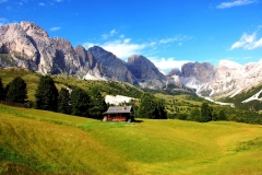 cisles alm mit geisler spitzen - dolomiten