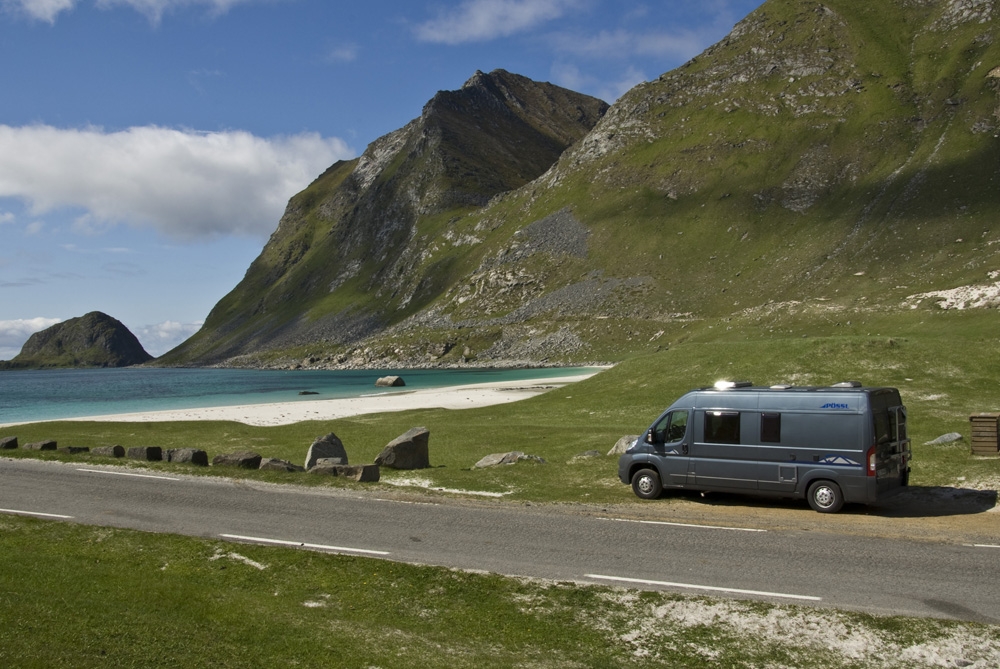 In Hauklandstrand (Vestvågøya)