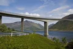Brücke zwischen Austvågøya und Gimsøya
